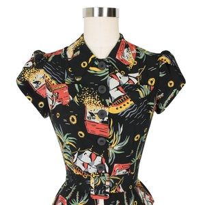 Trashy Diva Pirate Treasure June Blouse Size 6